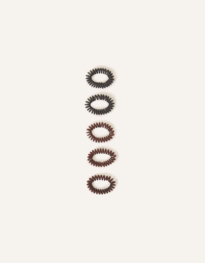 accessorize Elasticated Spiral Hairbands 5 Pack