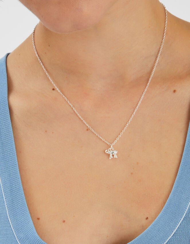 Accessorize Elephant Charm Pendant Necklace