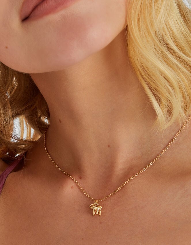 Accessorize Elephant Pendant Necklace