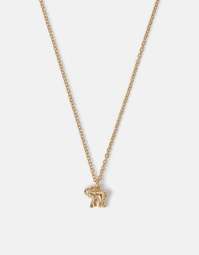 accessorize Elephant Pendant Necklace