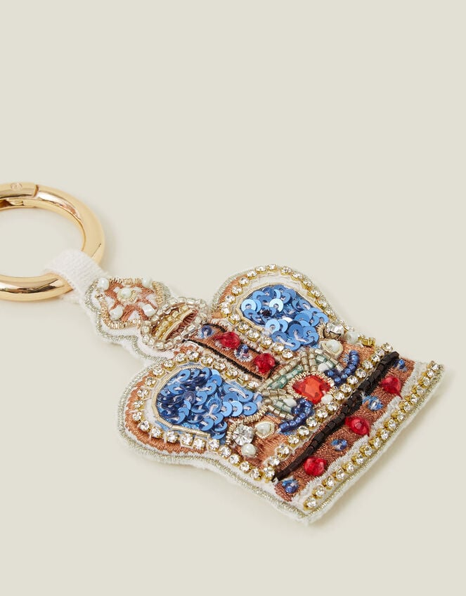 Accessorize Embellished London Crown Keyring