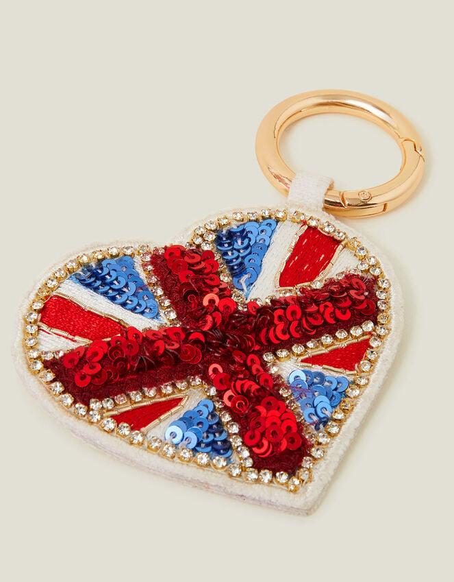 Accessorize Embellished London Union Jack Keyring