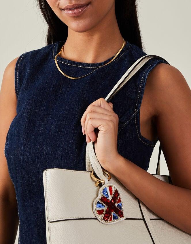 accessorize Embellished London Union Jack Keyring
