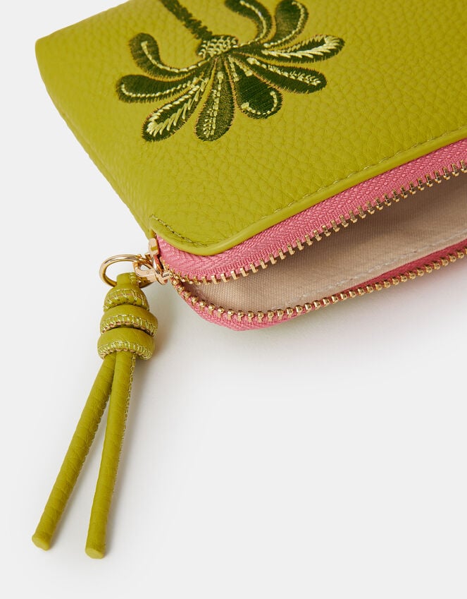 Accessorize Embroidered Palm Coin Purse