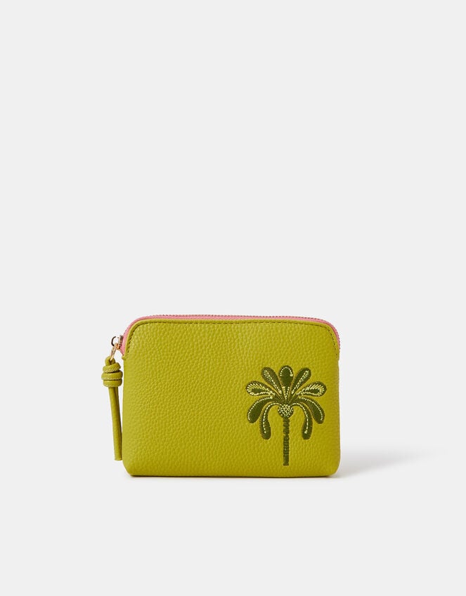 accessorize Embroidered Palm Coin Purse