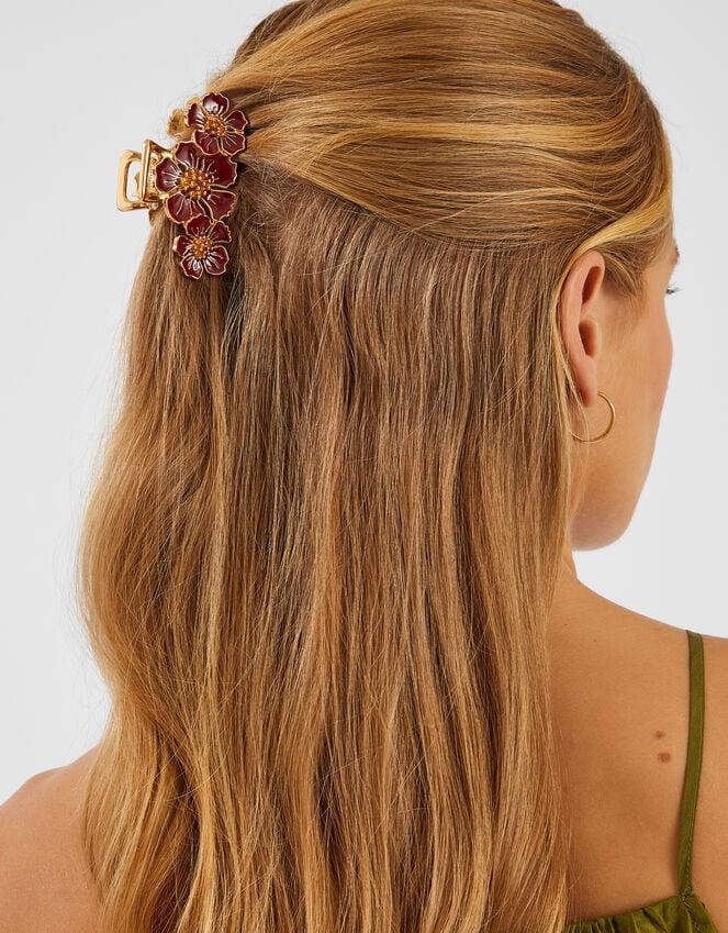 Accessorize Enamel Floral Claw Clip
