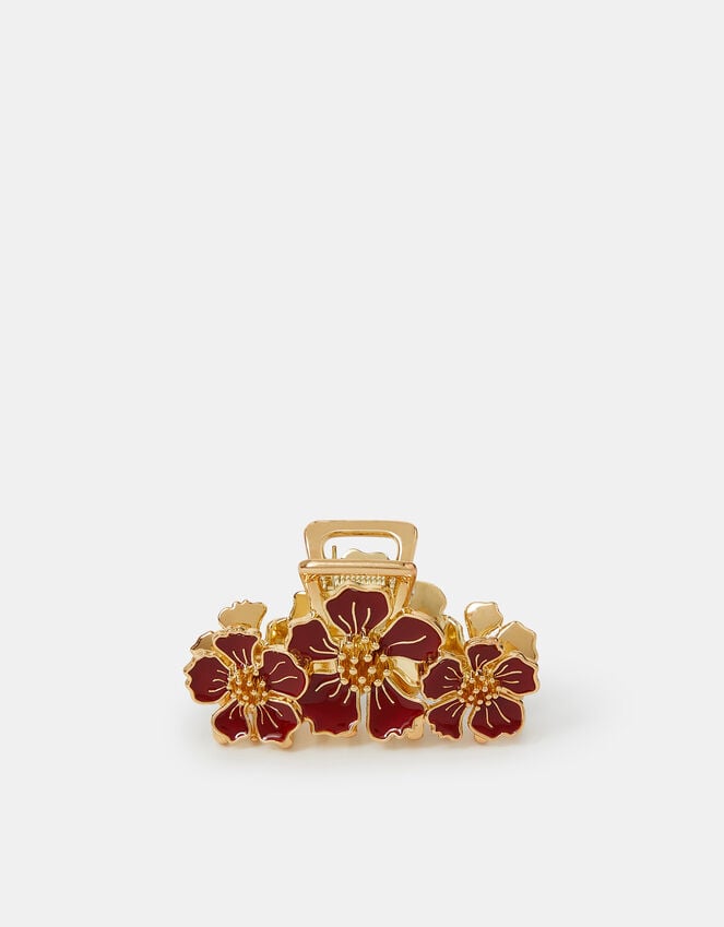 accessorize Enamel Floral Claw Clip