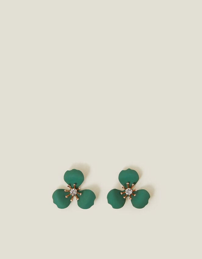 Accessorize Enamel Floral Stud Earrings