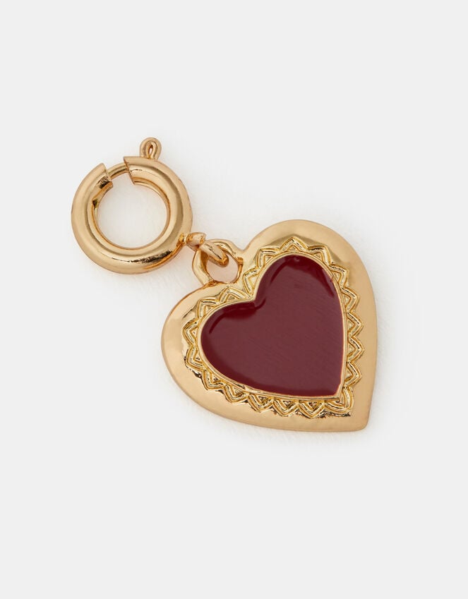 accessorize Enamel Heart Jewellery Charm