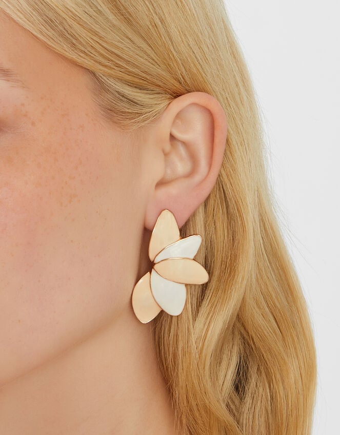 Accessorize Enamel Petal Drop Earrings