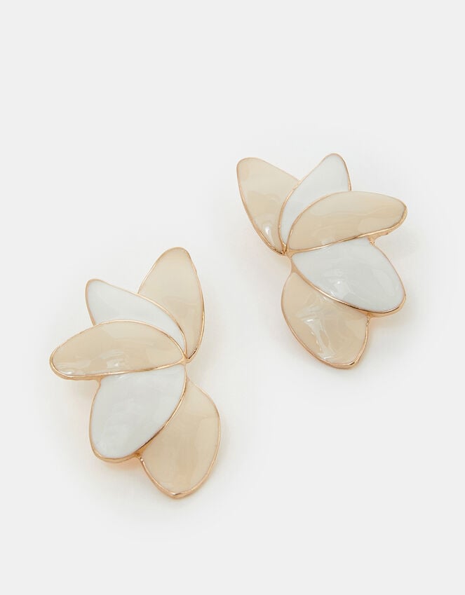 accessorize Enamel Petal Drop Earrings
