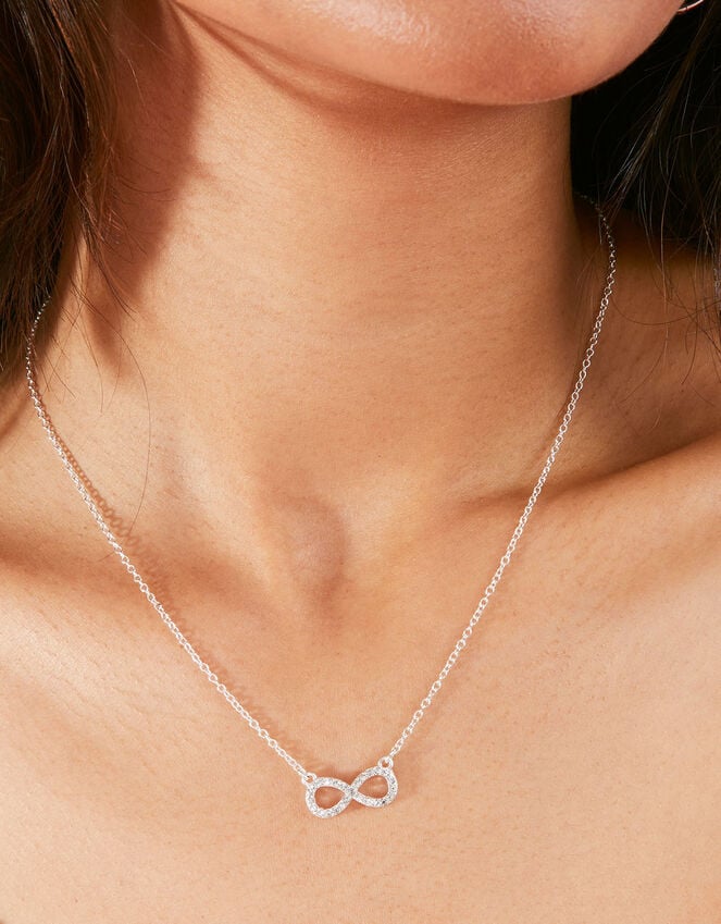 Accessorize Eternity Symbol Pendant Necklace