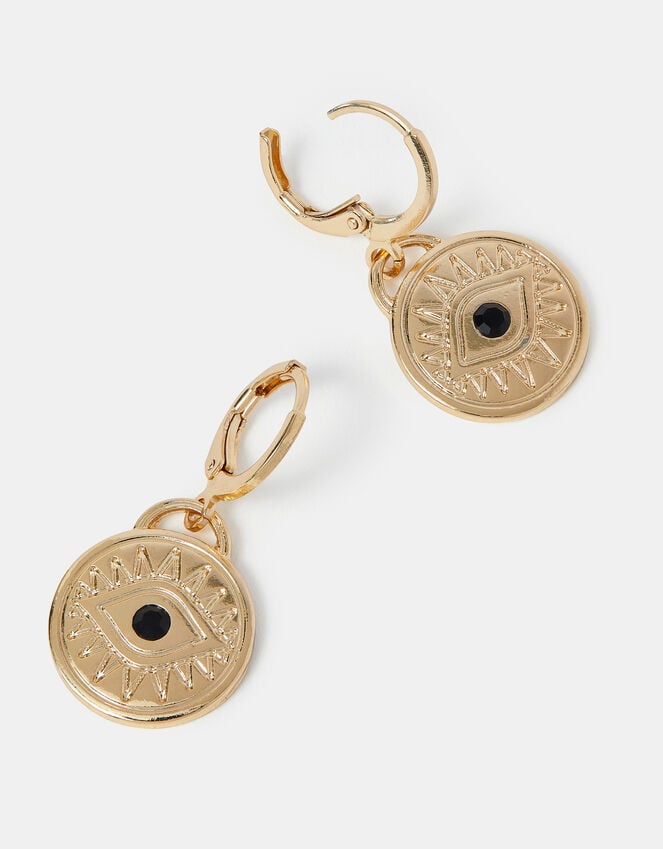 accessorize Evil Eye Coin Drop Earrings