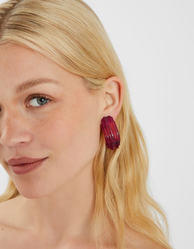 Accessorize Extra Chunky Resin Hoop Earrings