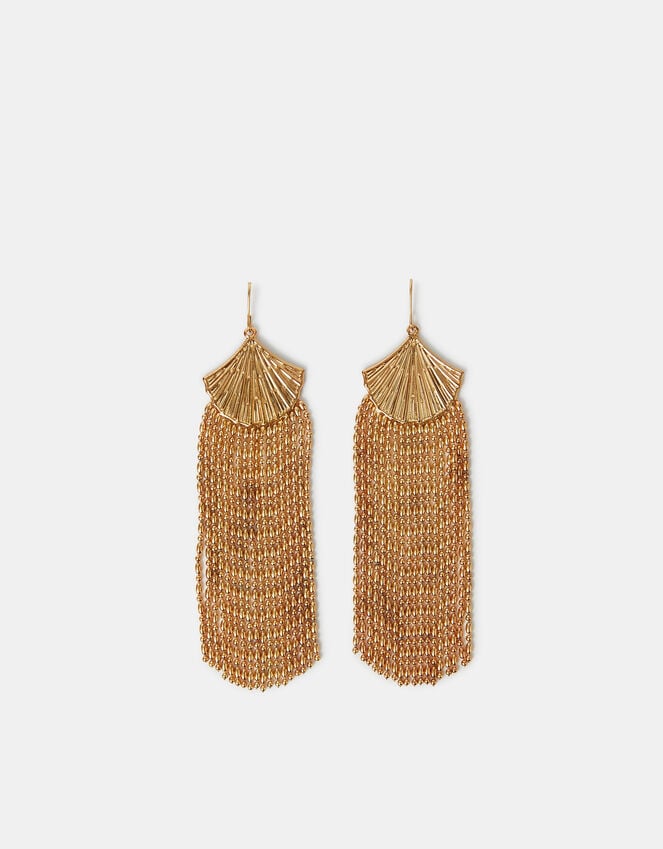 Accessorize Fan Fringe Drop Earrings