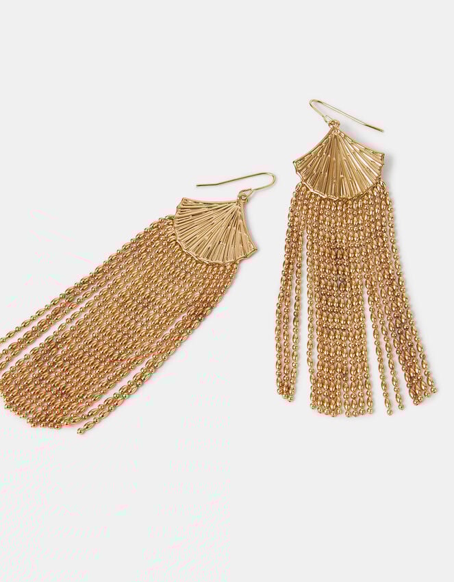 accessorize Fan Fringe Drop Earrings