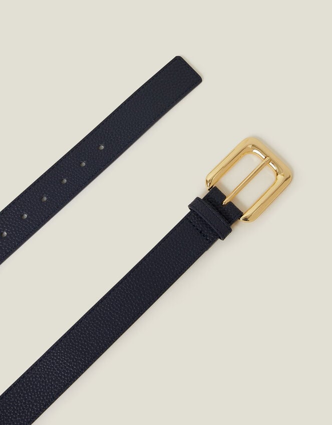 Accessorize Faux Leather Belt Blue