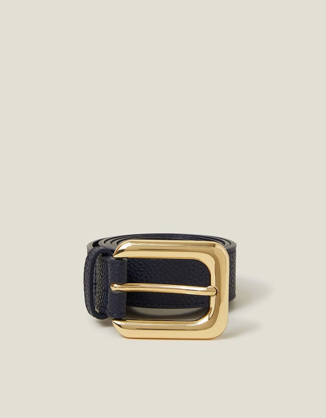 accessorize Faux Leather Belt Blue