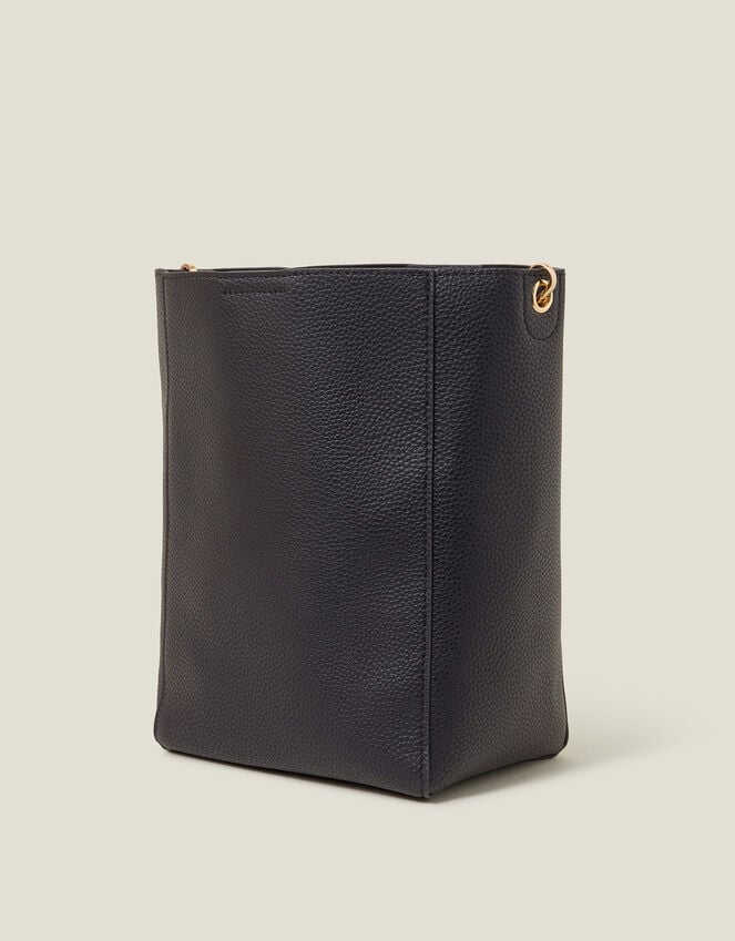 Accessorize Faux Leather Bucket Bag Black