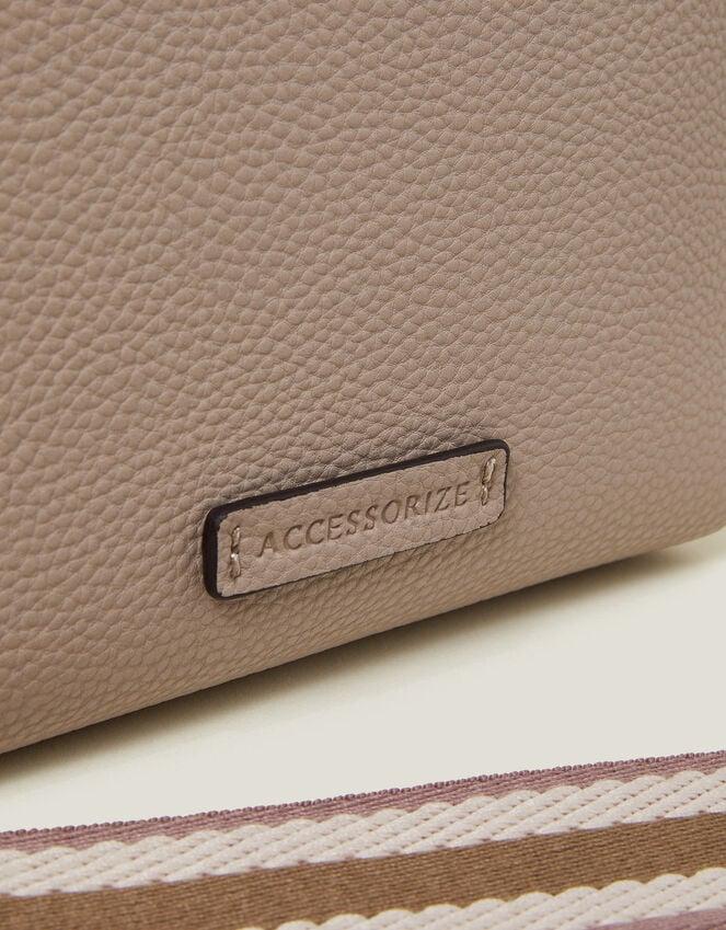 Accessorize Faux Leather Bucket Bag Nude