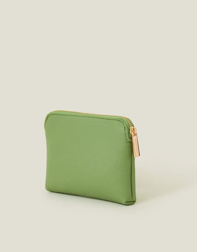 Accessorize Faux Leather Coin Purse Green