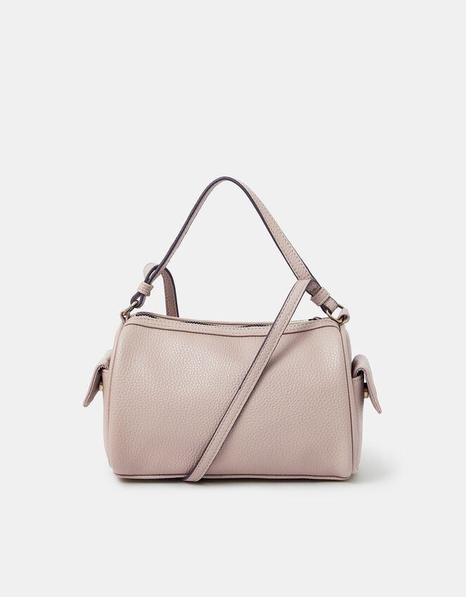 Accessorize Faux Leather Crossbody Bag Brown