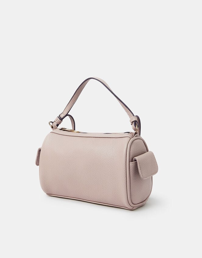 Accessorize Faux Leather Crossbody Bag Brown