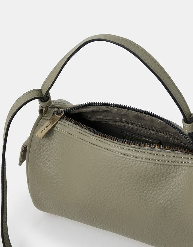Accessorize Faux Leather Crossbody Bag Green
