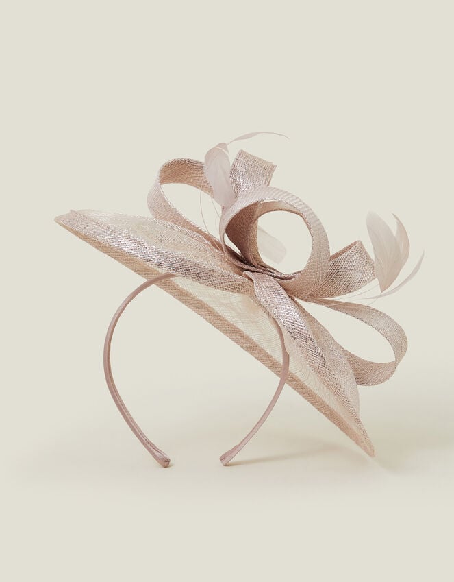 Accessorize Feather Bow Disc Fascinator