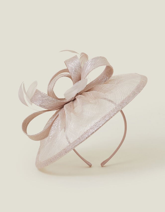 accessorize Feather Bow Disc Fascinator