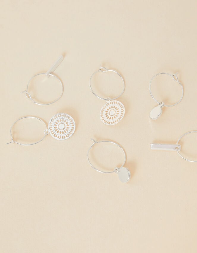 Accessorize Filigree Hoop Earrings Set Of Three