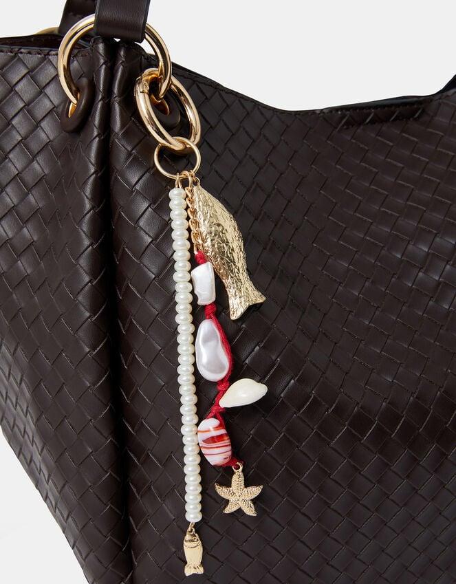 Accessorize Fish Pearl Beaded Bag Charm