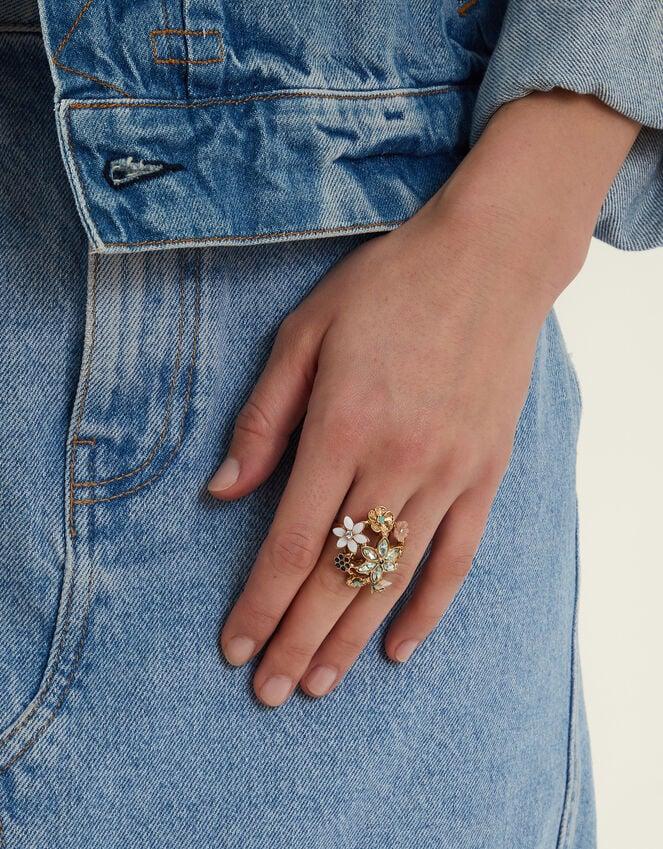 Accessorize Floral Bouquet Ring Multi