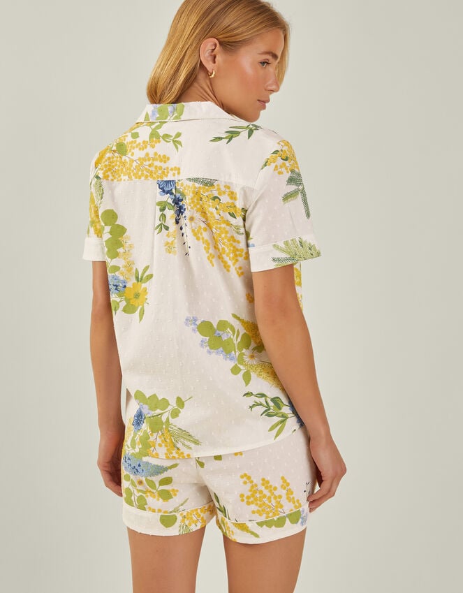 Accessorize Floral Print Short Pyjamas Set Ivory