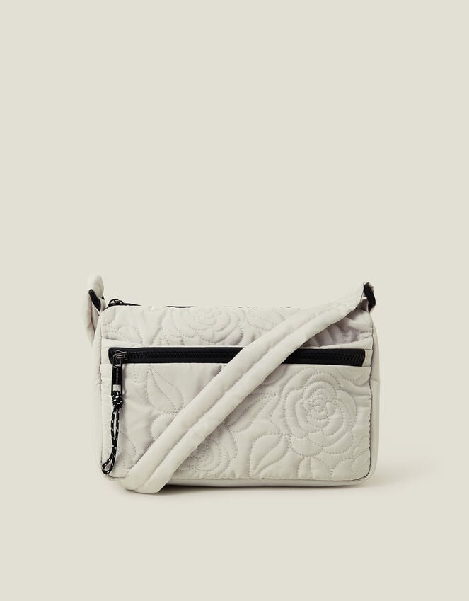 Accessorize Floral Quilted Camera Bag Cream