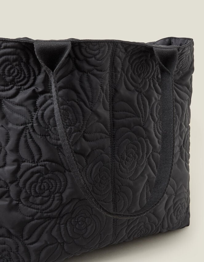 Accessorize Floral Quilted Nylon Tote Bag