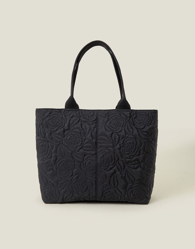 accessorize Floral Quilted Nylon Tote Bag