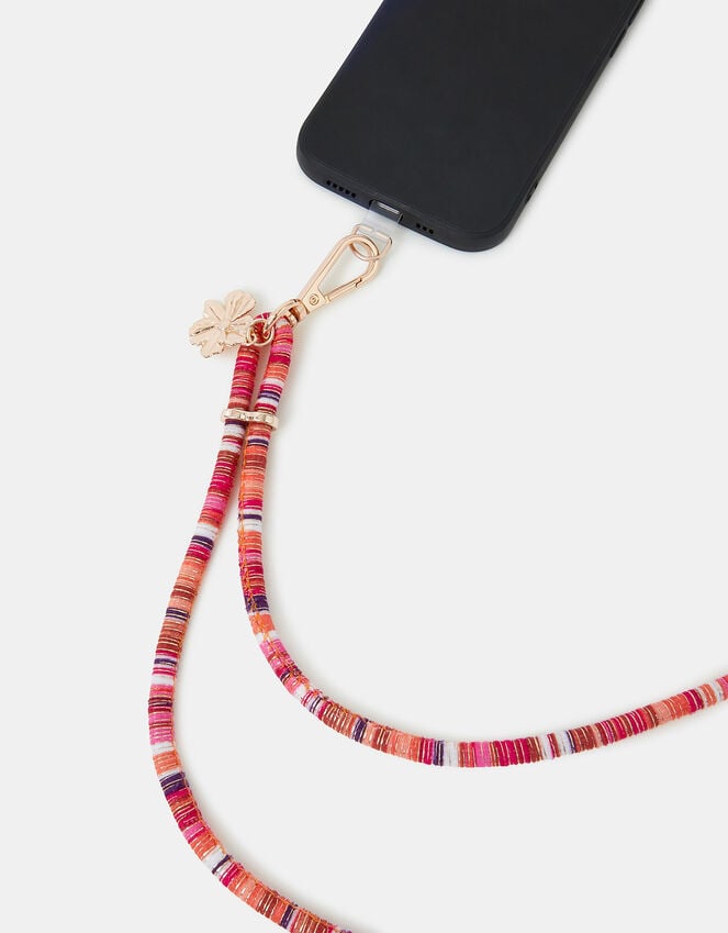 Accessorize Flower Charm Cord Phone Strap
