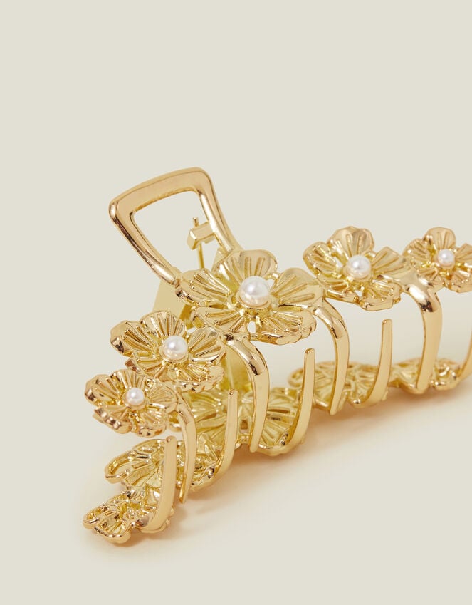 Accessorize Flower Metal Claw Clip