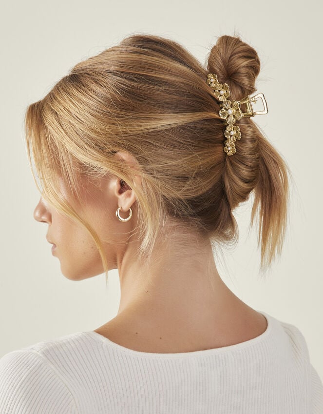 Accessorize Flower Metal Claw Clip