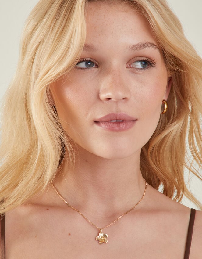 Accessorize Flower Pendant Necklace