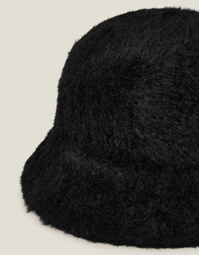 Accessorize Fluffy Bucket Hat Black