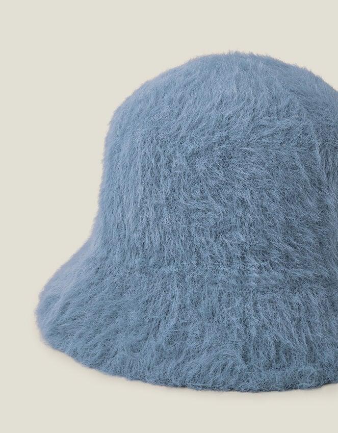 Accessorize Fluffy Bucket Hat Blue