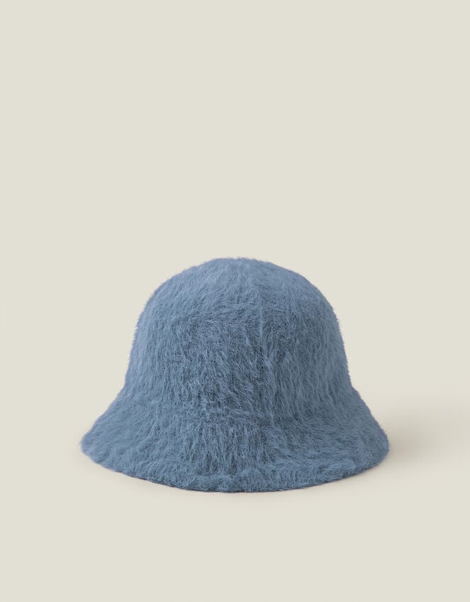 accessorize Fluffy Bucket Hat Blue
