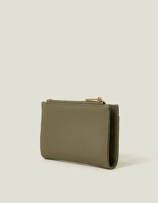 Accessorize Fold-Over Faux Leather Purse Green