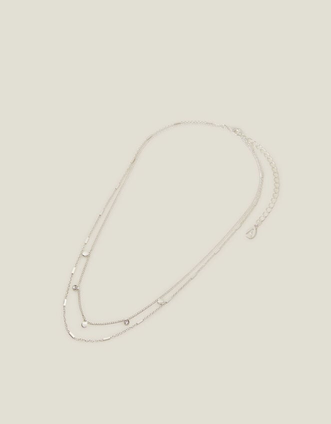 Accessorize Gem Disc Station Necklace