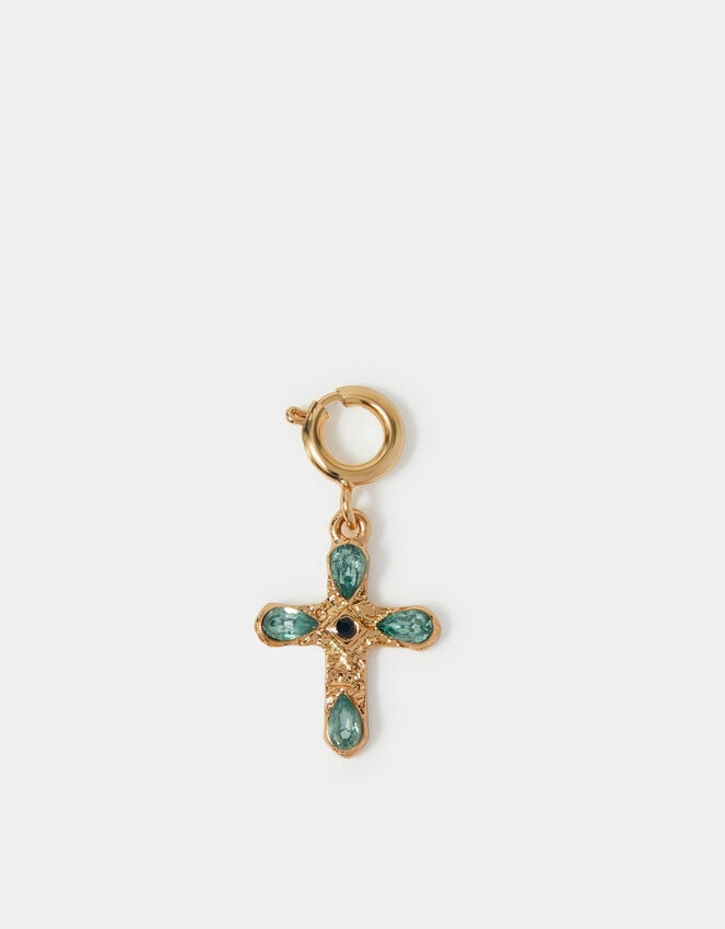 Accessorize Gemstone Cross Jewellery Charm