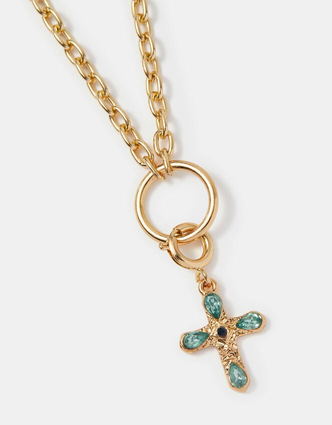 Accessorize Gemstone Cross Jewellery Charm
