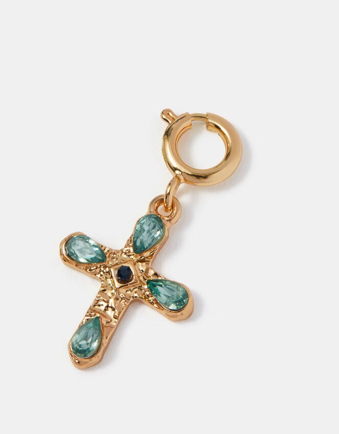 accessorize Gemstone Cross Jewellery Charm