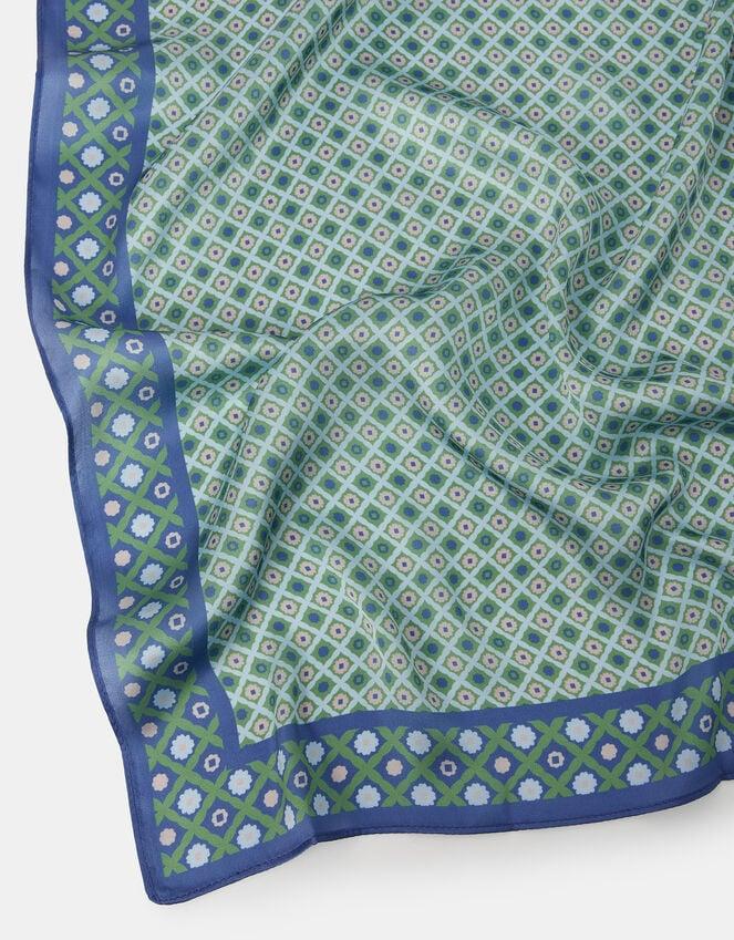 Accessorize Geometric Floral Square Satin Scarf